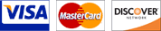 Visa, MasterCard & Discover Cards Accepted